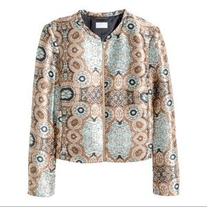 Jacquard Weave Jacket Blazer Seen on Tamar Braxton